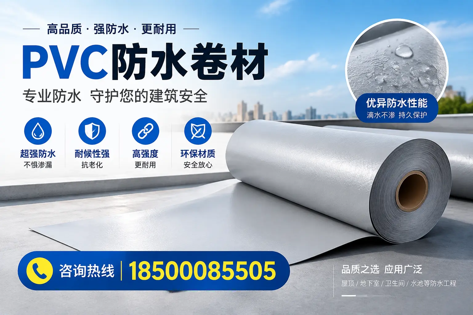 泰安地区pvc防水卷材的市场现状与发展趋势